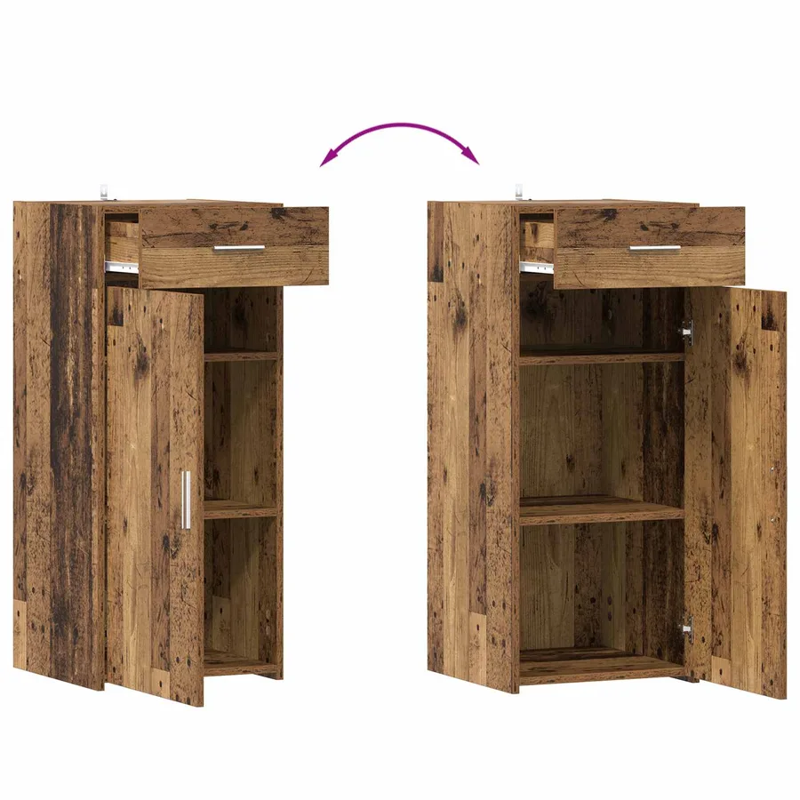 Armoire de rangement avec tiroir Bois ancien 40 x 42,5 x 93 cm - 9