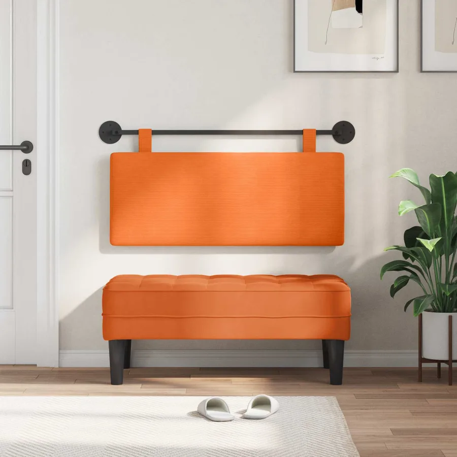 Tête de lit suspendue Tissu en velours côtelé - 3