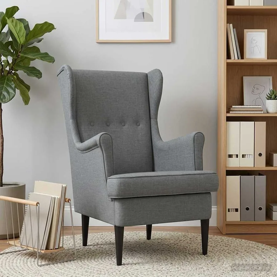 Fauteuil Gris foncé Tissu