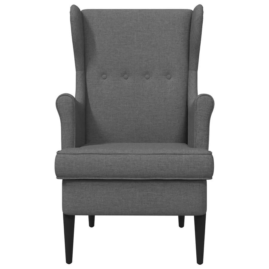 Fauteuil Gris foncé Tissu - 4