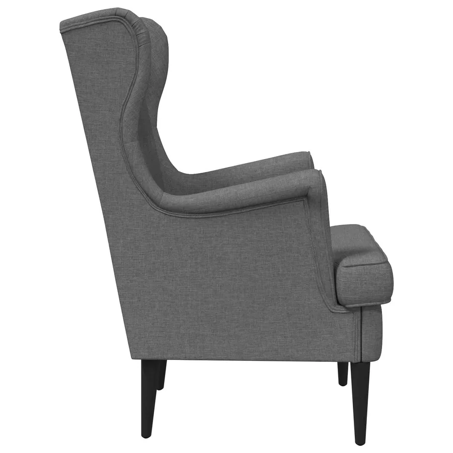 Fauteuil Gris foncé Tissu - 5