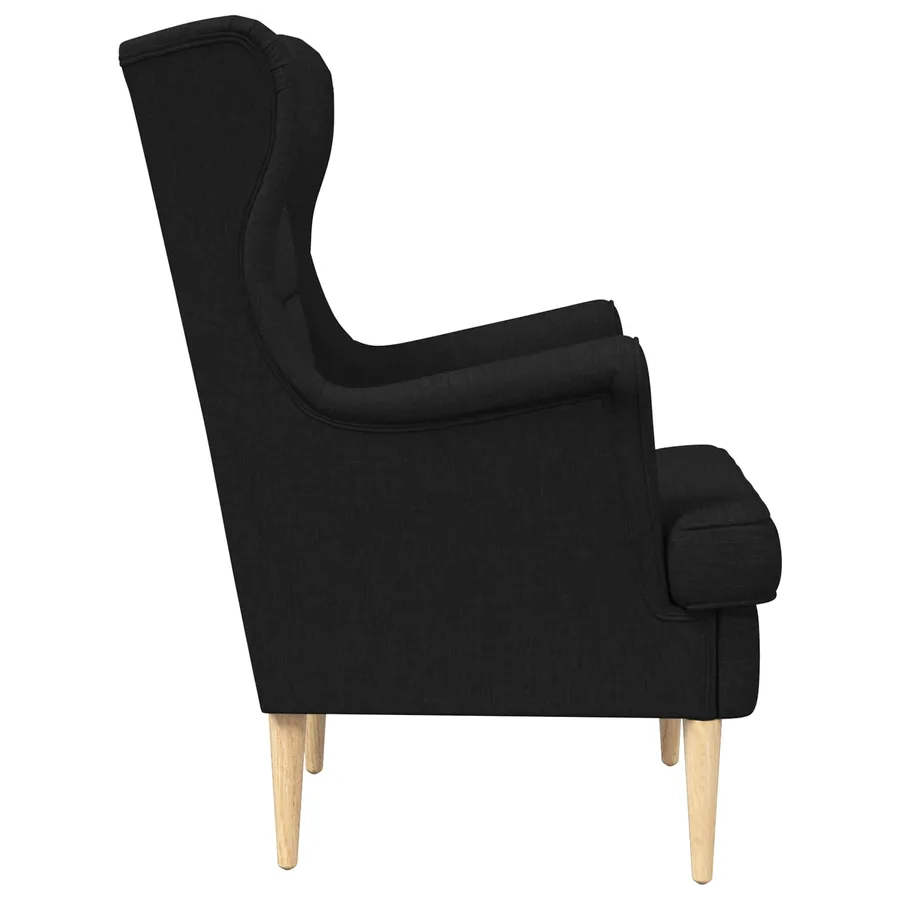 fauteuil Noir tissu - 5