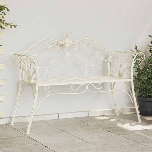 Banc de jardin 2-Nombre de places 130 x 47 x 90 cm Acier