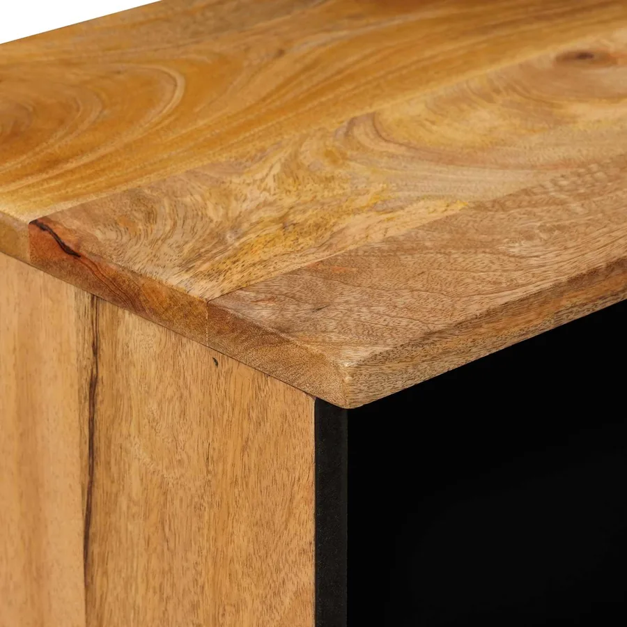 Cabinet de chevet Naturel 40 x 33 x 46 cm Bois de mangue massif - 6