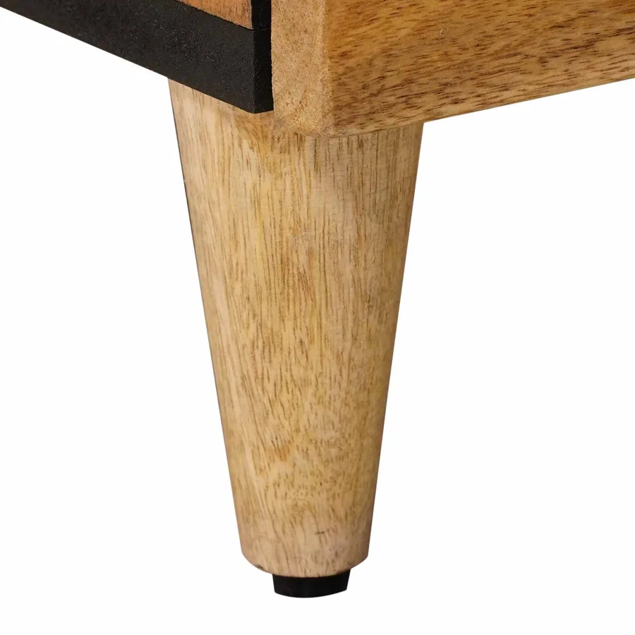 Cabinet de chevet Naturel 40 x 33 x 46 cm Bois de mangue massif - 8