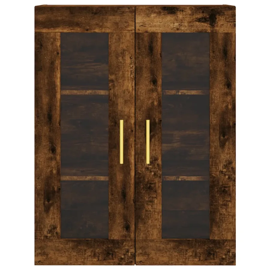 Armoire murale chêne fumé 69,5x34x90 cm - 7