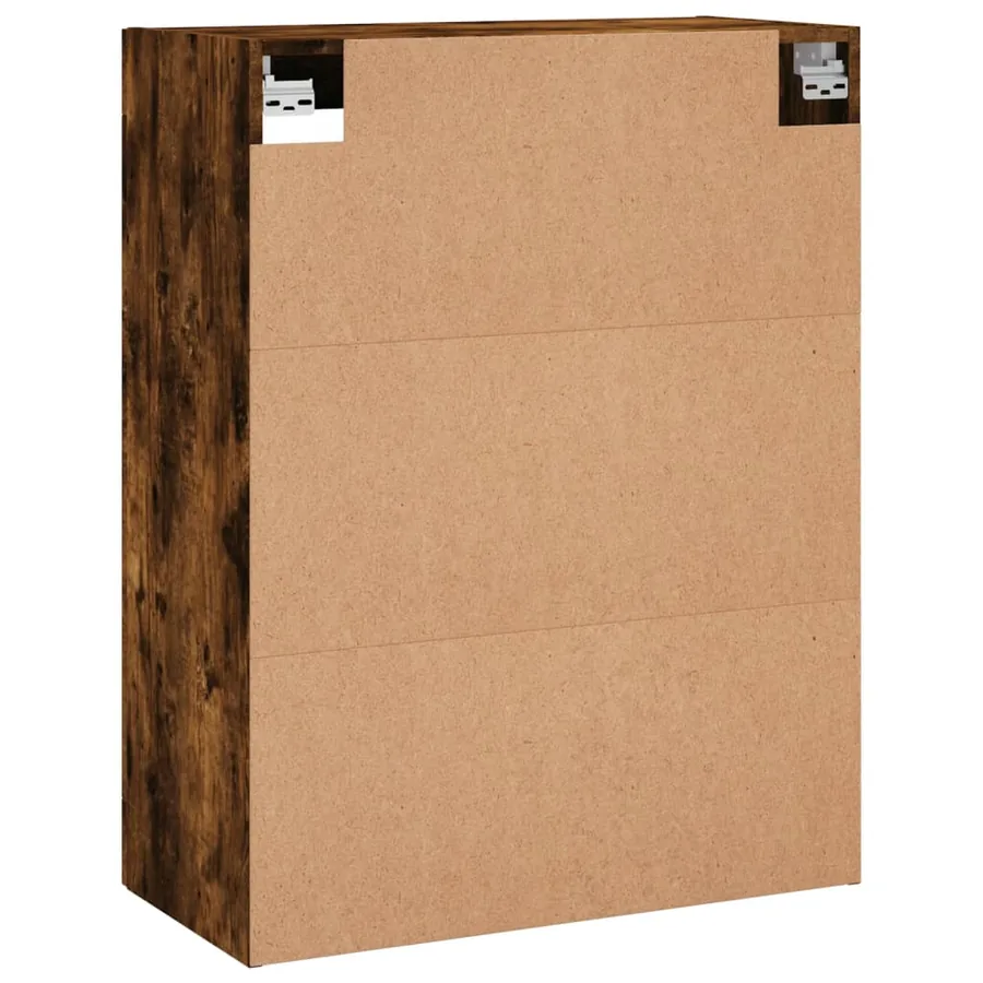 Armoire murale chêne fumé 69,5x34x90 cm - 9