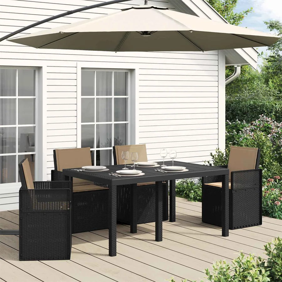 Coussins de siège et de dos 4 pcs Taupe 47 x 45 x 2 cm