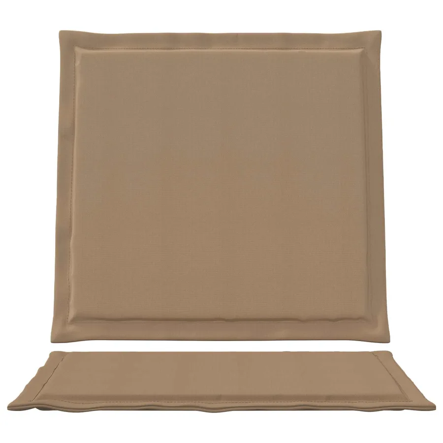 Coussins de siège et de dos 4 pcs Taupe 47 x 45 x 2 cm - 6