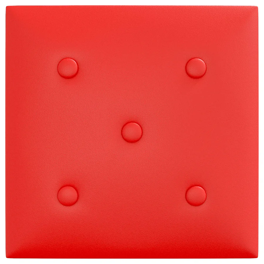 Tête de lit murale 12 pcs Rouge 30 x 30 cm Simili cuir - 4