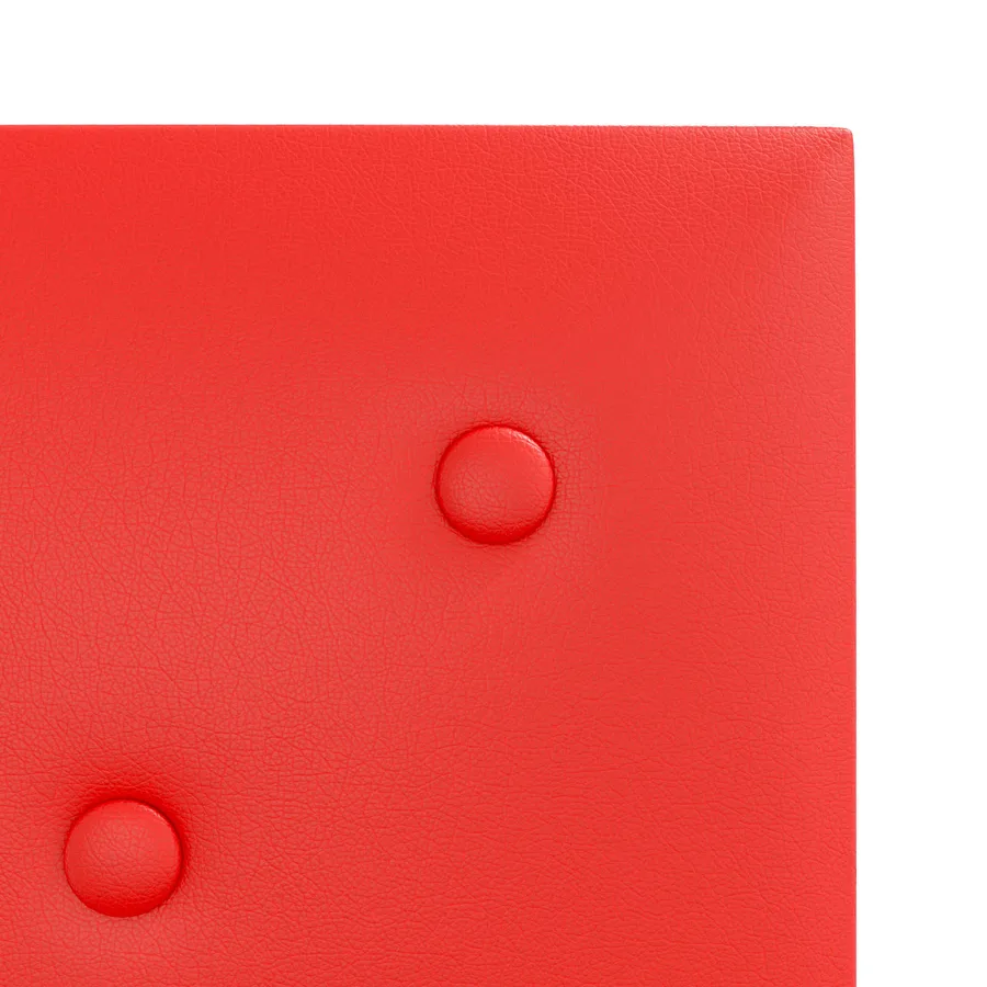 Tête de lit murale 12 pcs Rouge 30 x 30 cm Simili cuir - 5