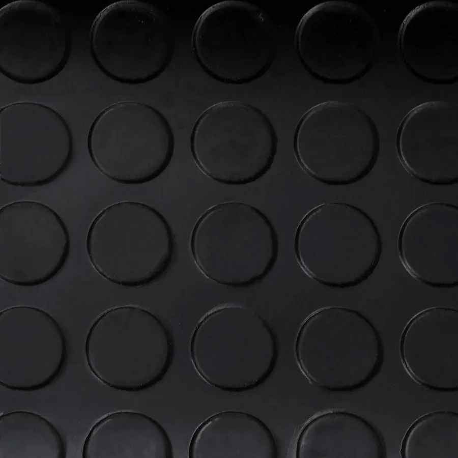Tapis de sol Noir 1 x 5 m Caoutchouc - 4