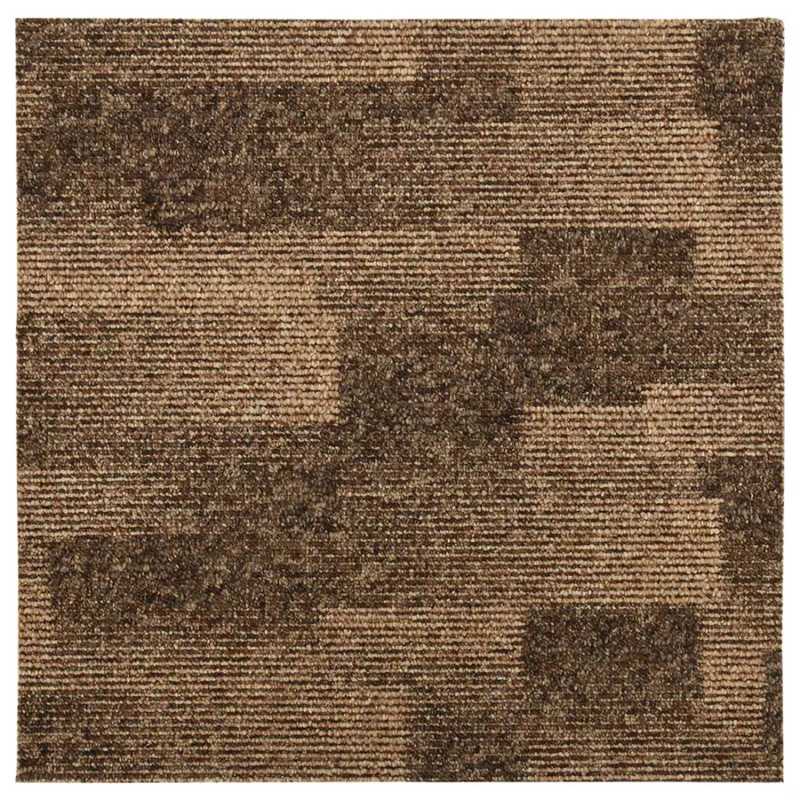 Moquette de sol 20 pcs Marron 50 x 50 cm PP - 4