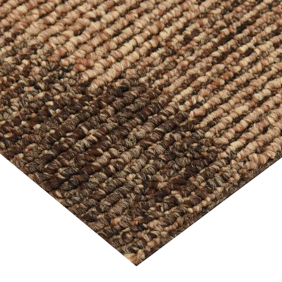 Moquette de sol 20 pcs Marron 50 x 50 cm PP - 6