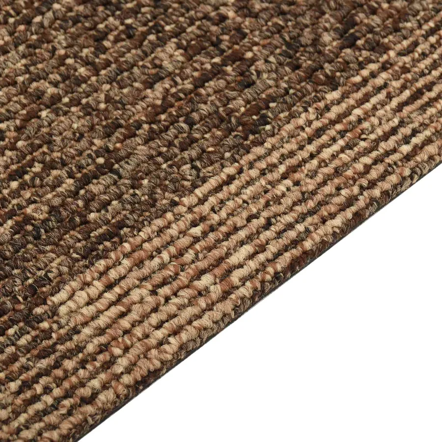 Moquette de sol 20 pcs Marron 50 x 50 cm PP - 7