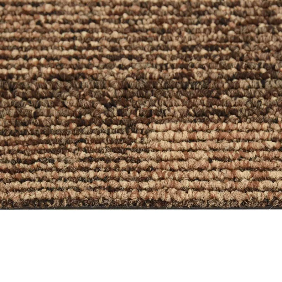 Moquette de sol 20 pcs Marron 50 x 50 cm PP - 8