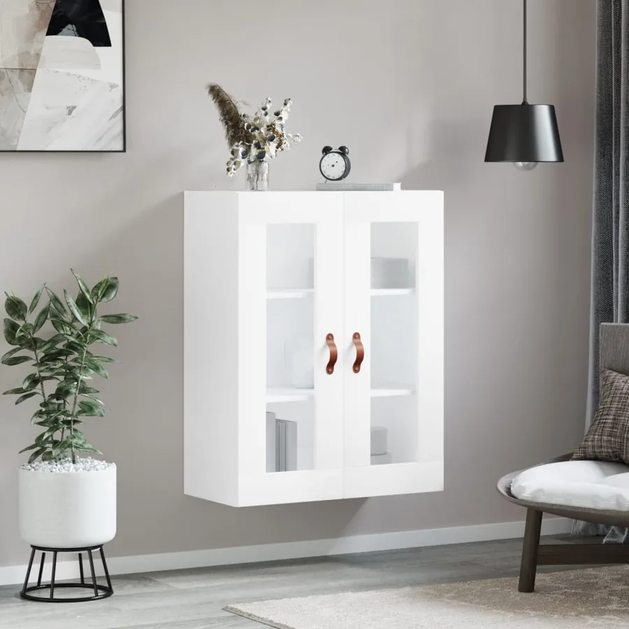 Armoire murale blanc 69,5x34x90 cm - 3