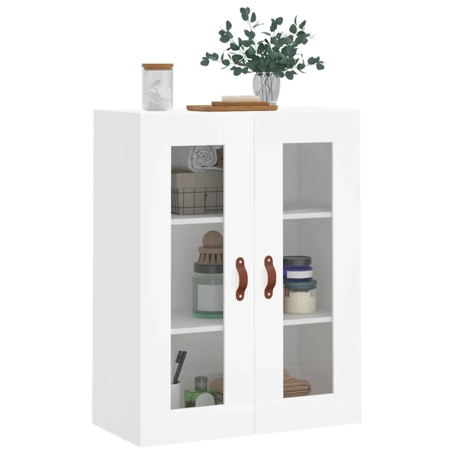 Armoire murale blanc 69,5x34x90 cm - 4