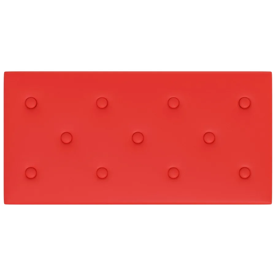 Tête de lit murale 12 pcs Rouge 60 x 30 cm Simili cuir - 4