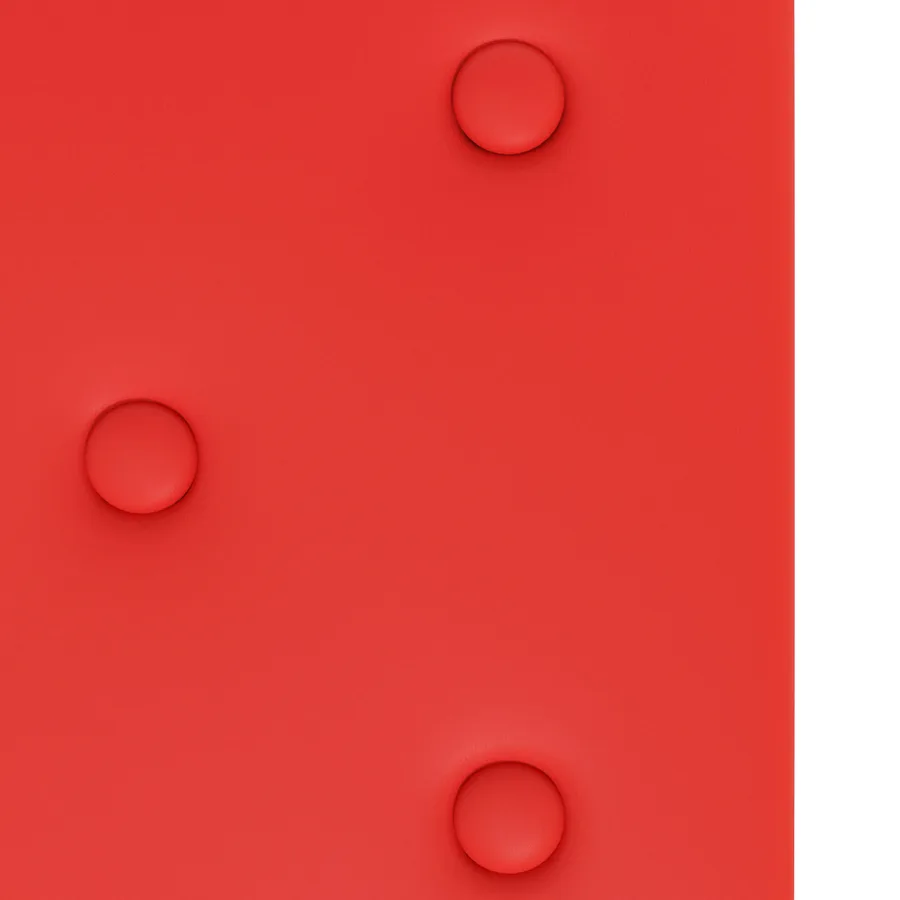Tête de lit murale 12 pcs Rouge 60 x 30 cm Simili cuir - 5