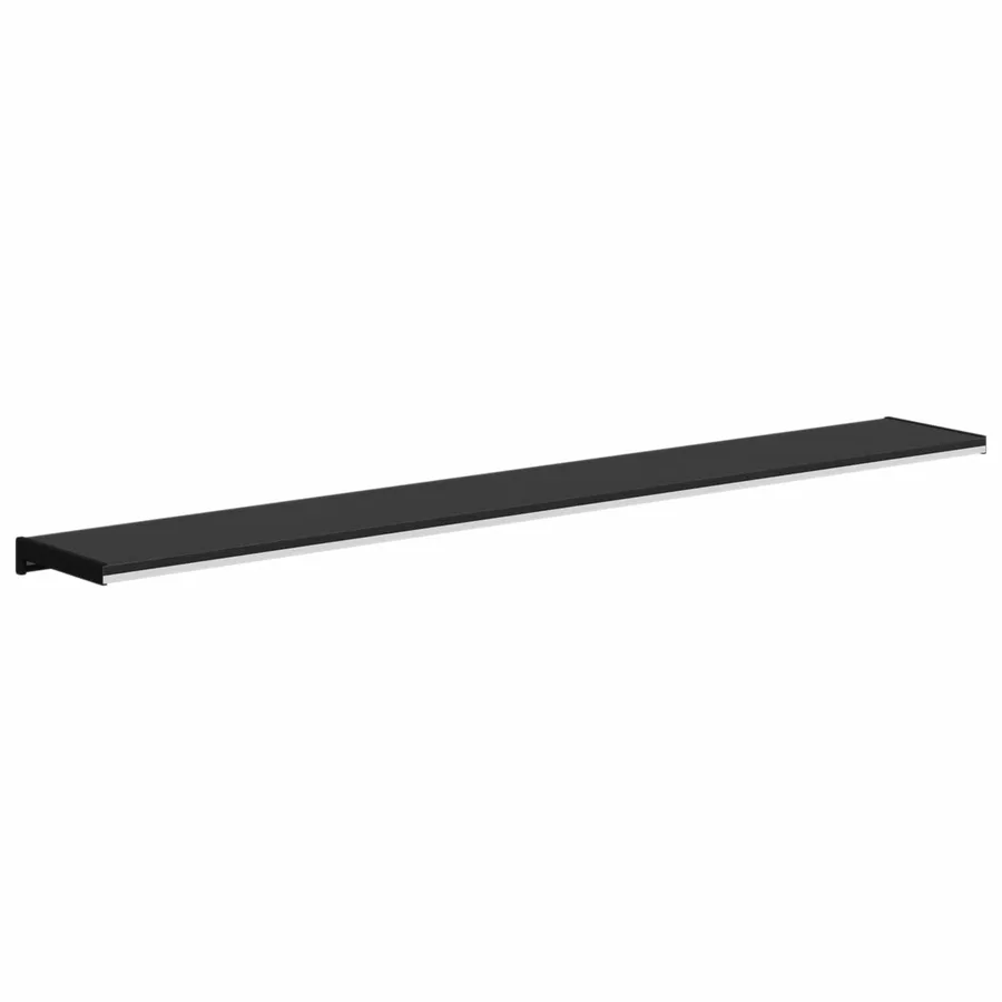 Appui de fenêtre Noir avec grain de bois 140 x 25 x 4,5 cm PVC - 7