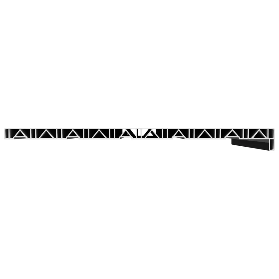 Appui de fenêtre Noir avec grain de bois 60 x 50 x 4,5 cm PVC - 4