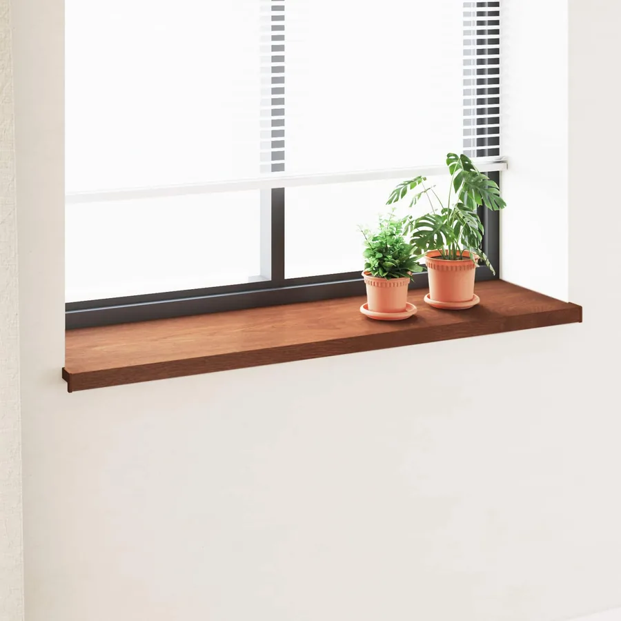 Appui de fenêtre Bois marron 120 x 45 x 4,5 cm PVC