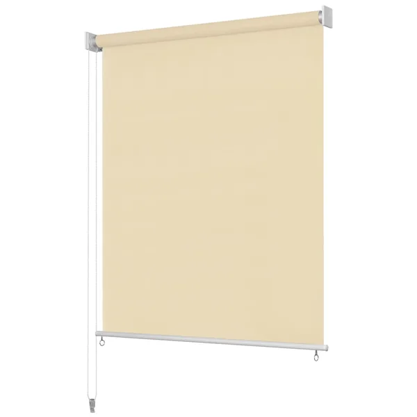 Store roulant d'extérieur 165 (l) x 140 (H) cm crème