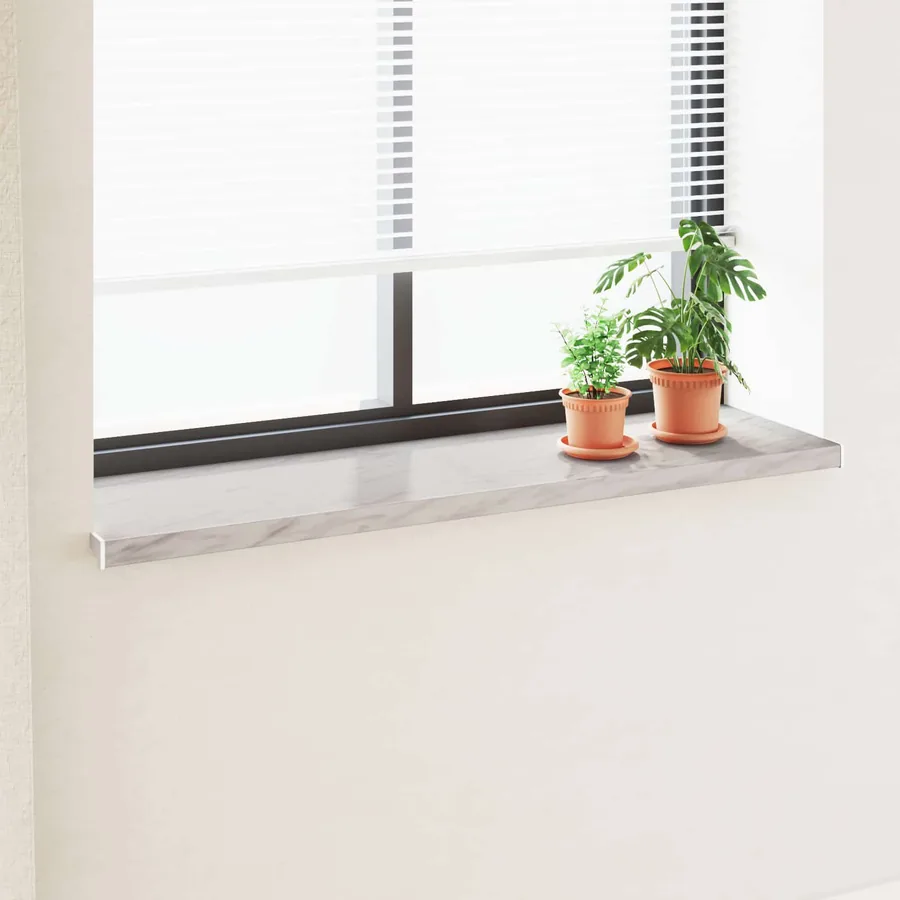 Appui de fenêtre Texture marbre 140 x 45 x 4,5 cm PVC