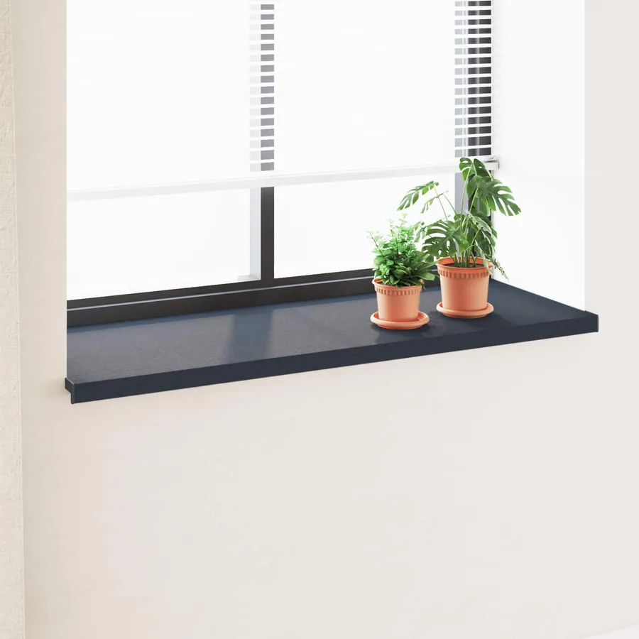 Appui de fenêtre Anthracite avec grain de bois PVC