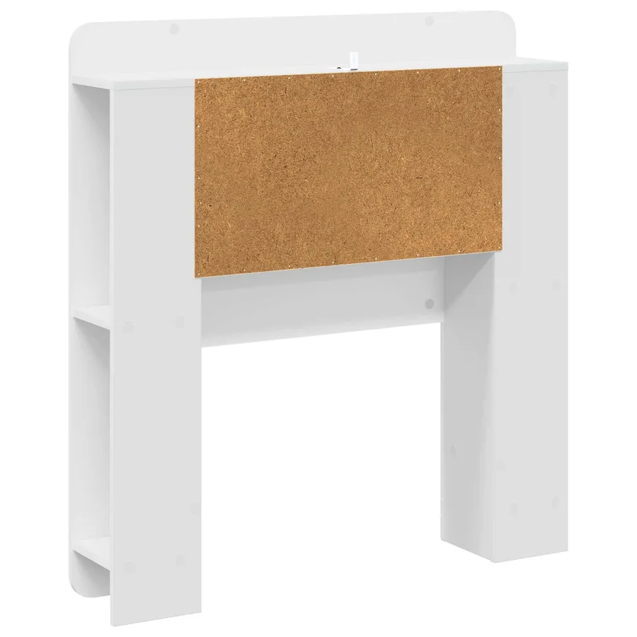 Cabinet de Tête de Lit Blanc brillant Bois d’ingénierie - 7