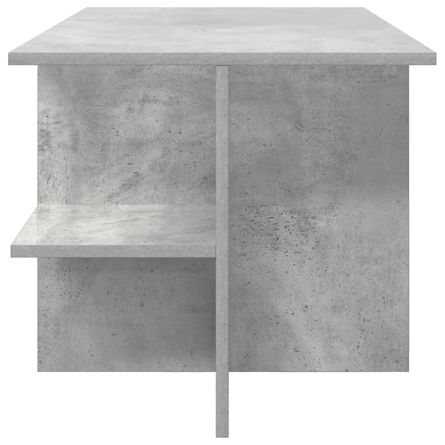 Table basse Gris béton 87 x 50 x 45 cm Bois d’ingénierie - 6