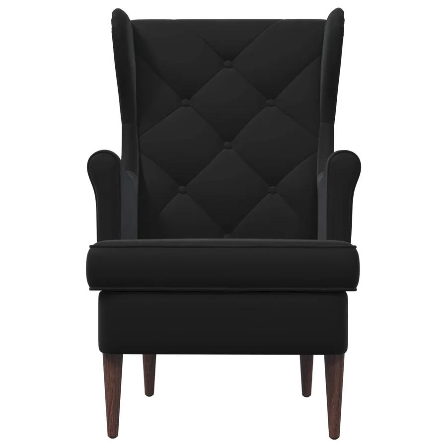 Fauteuil Noir Velours - 4