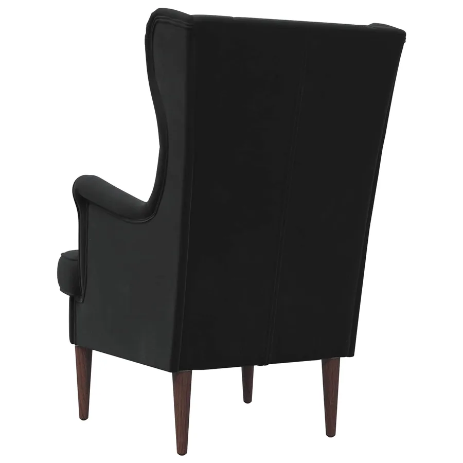 Fauteuil Noir Velours - 6