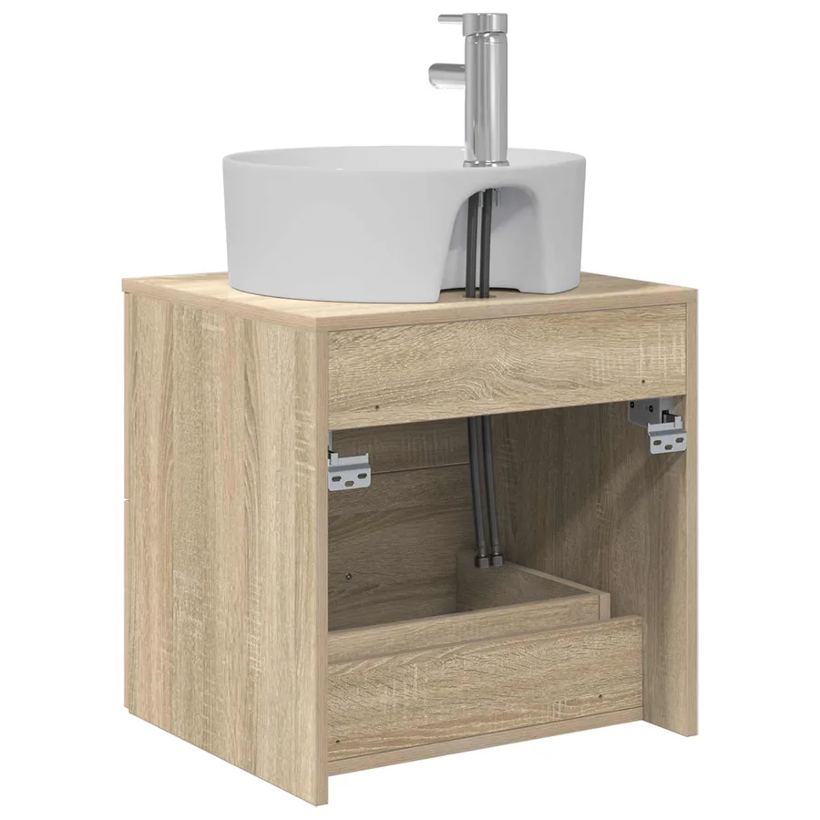 Vanité de lavabo mural Chêne Sonoma 49,5 x 44,5 x 65 cm - 5