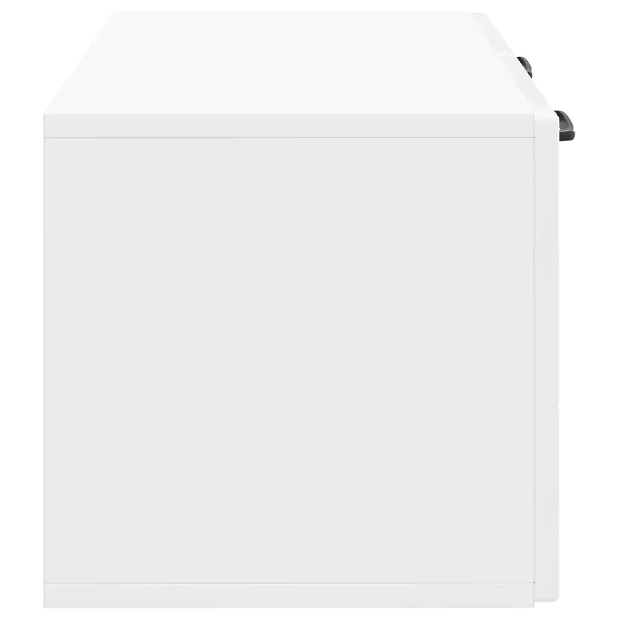 Meuble TV mural Montage mural Blanc brillant 59,5 x 31 x 30 cm - 7