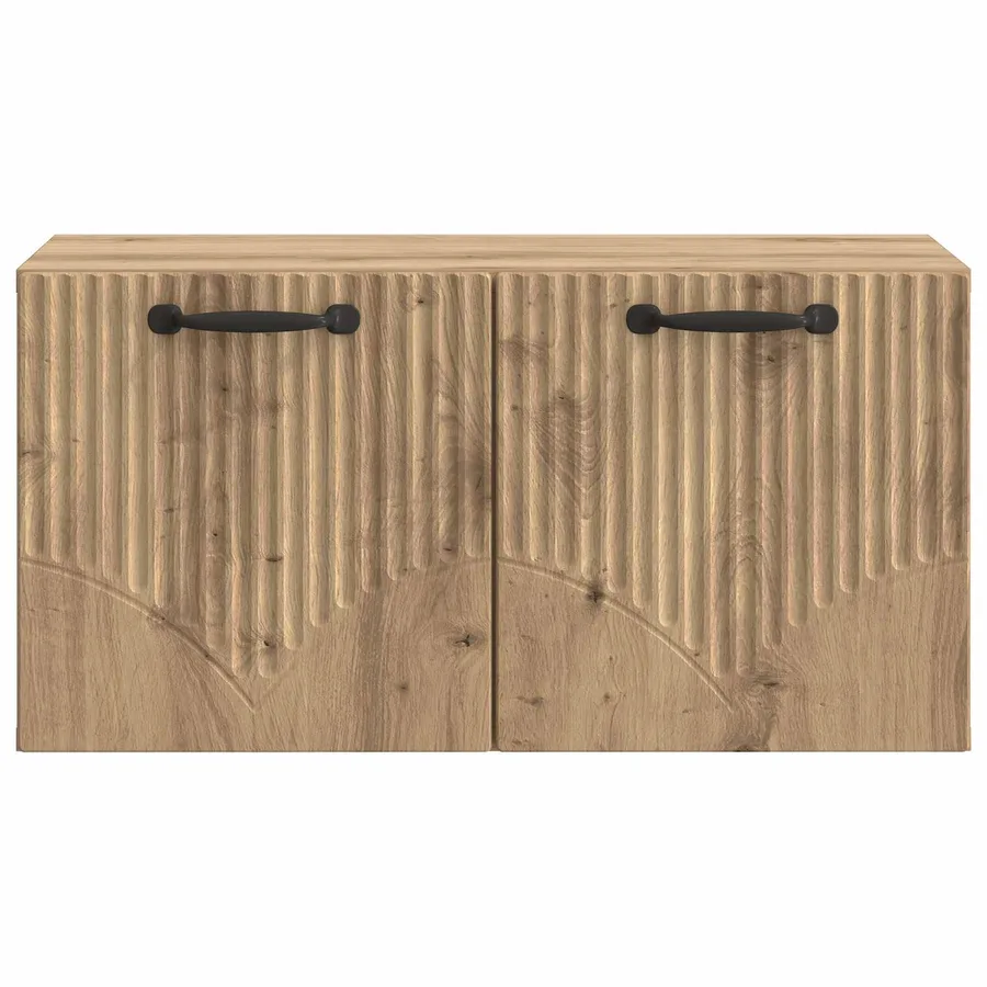 Meuble TV mural 59,5 x 31 x 30 cm Chêne artisanal - 6