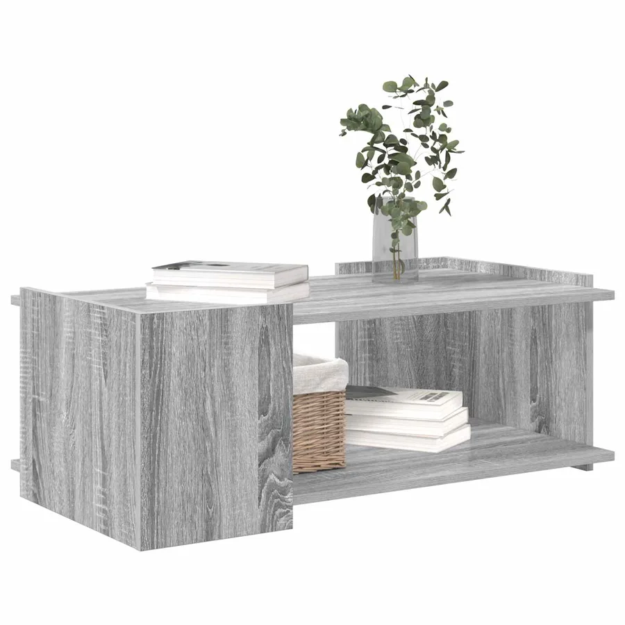 Table basse Sonoma gris 90 x 50 x 33 cm Bois d'ingénierie - 3