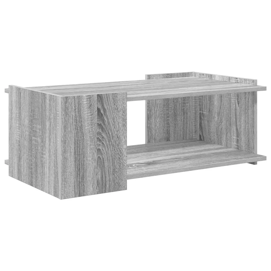 Table basse Sonoma gris 90 x 50 x 33 cm Bois d'ingénierie - 7