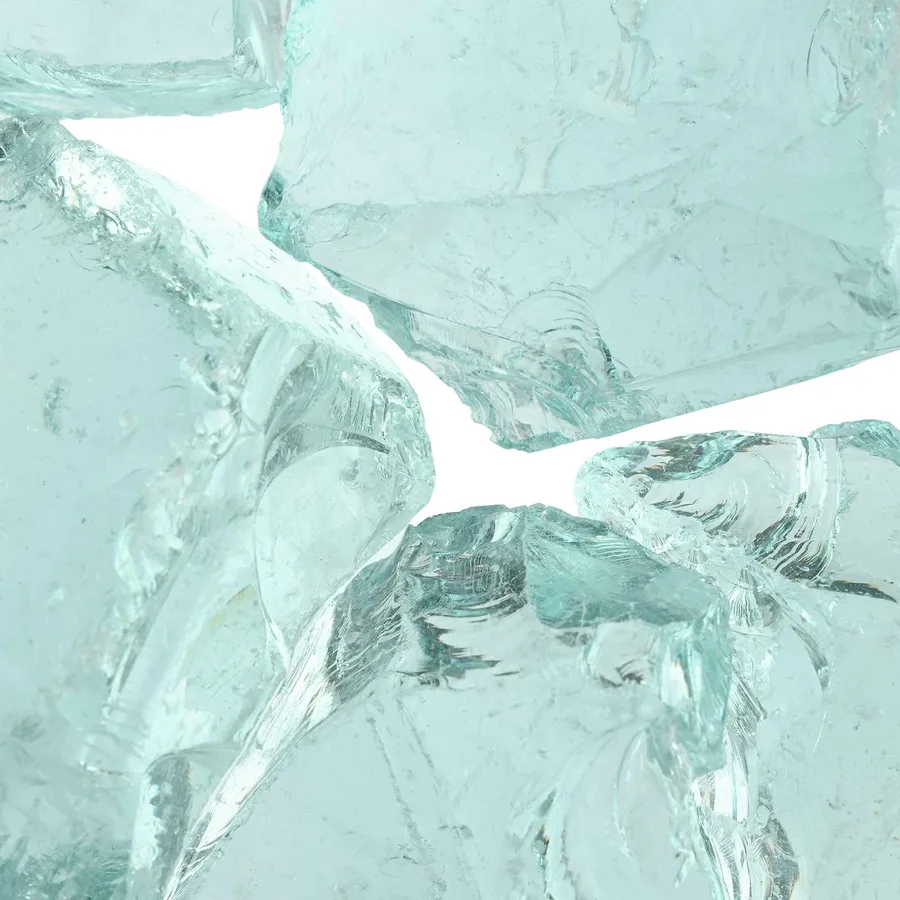 Pierres de Jardin Turquoise 12 cm Verre - 10