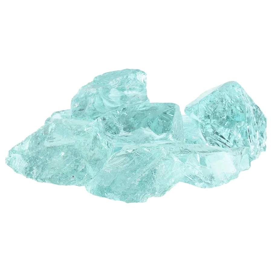 Pierres de Jardin Turquoise 12 cm Verre - 2