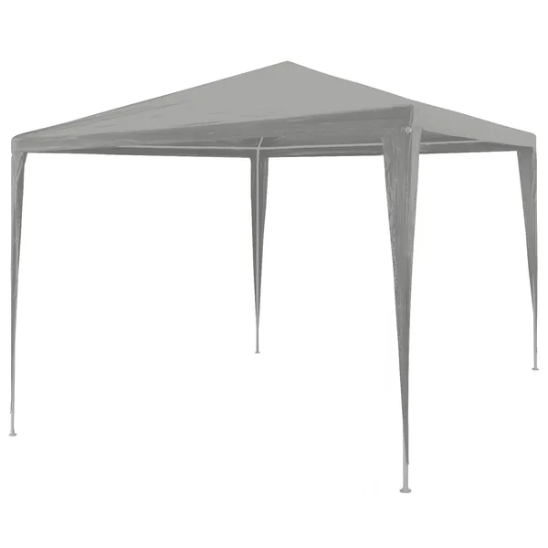 Tente de fête Gris clair 300 x 300 x 255 cm PE et acier