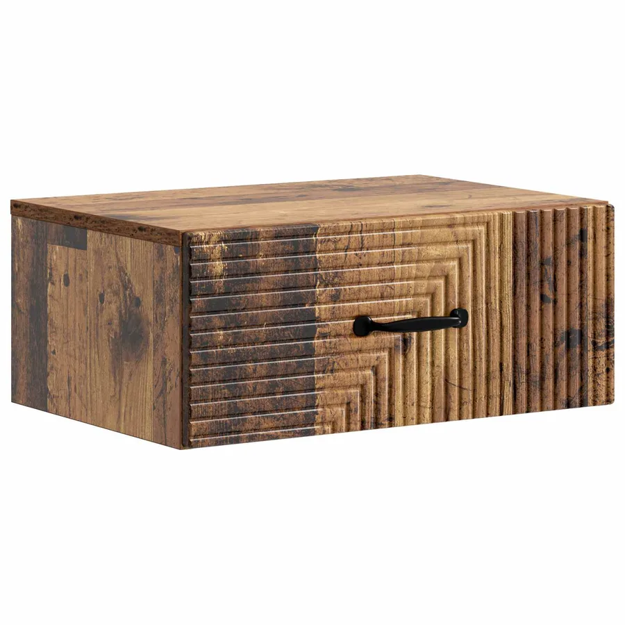 Cabinet de chevet mural 2 pcs Bois ancien 49 x 34,5 x 20 cm - 5