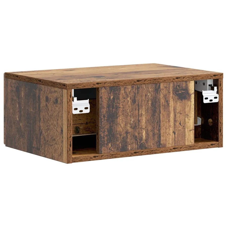Cabinet de chevet mural 2 pcs Bois ancien 49 x 34,5 x 20 cm - 9