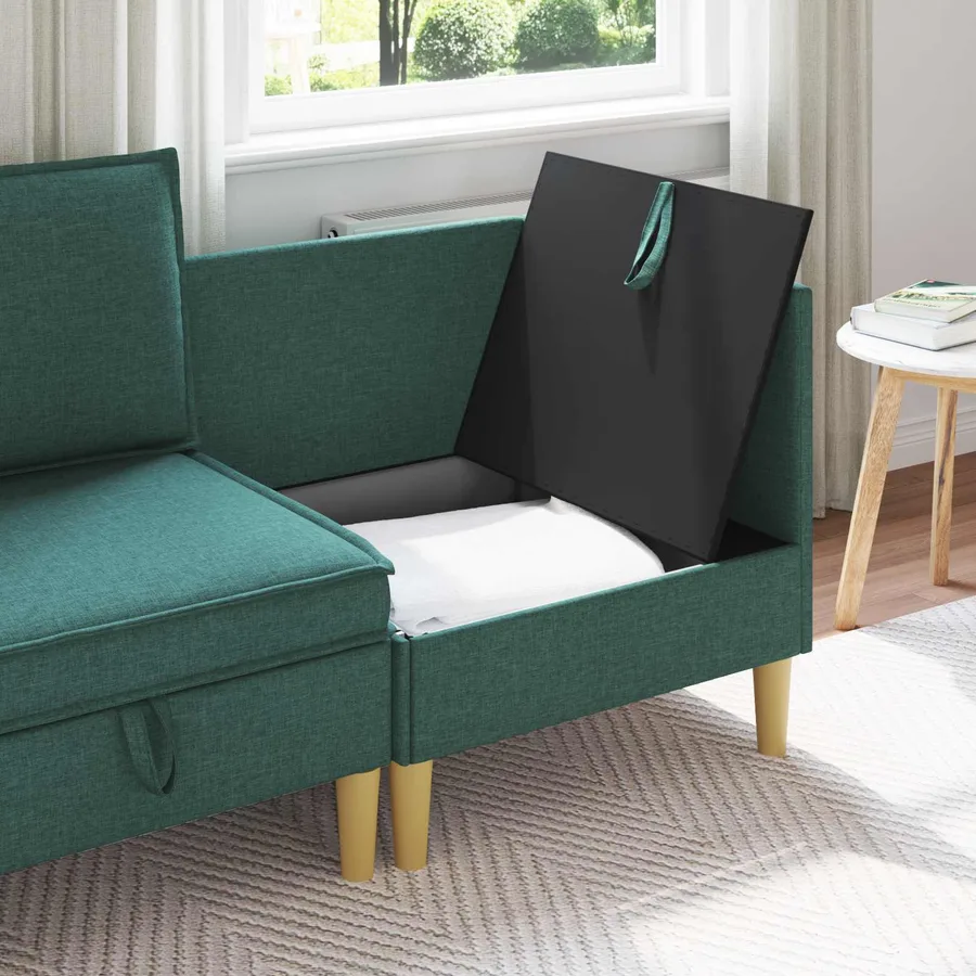 Sofa avec rangement Tissu - 3