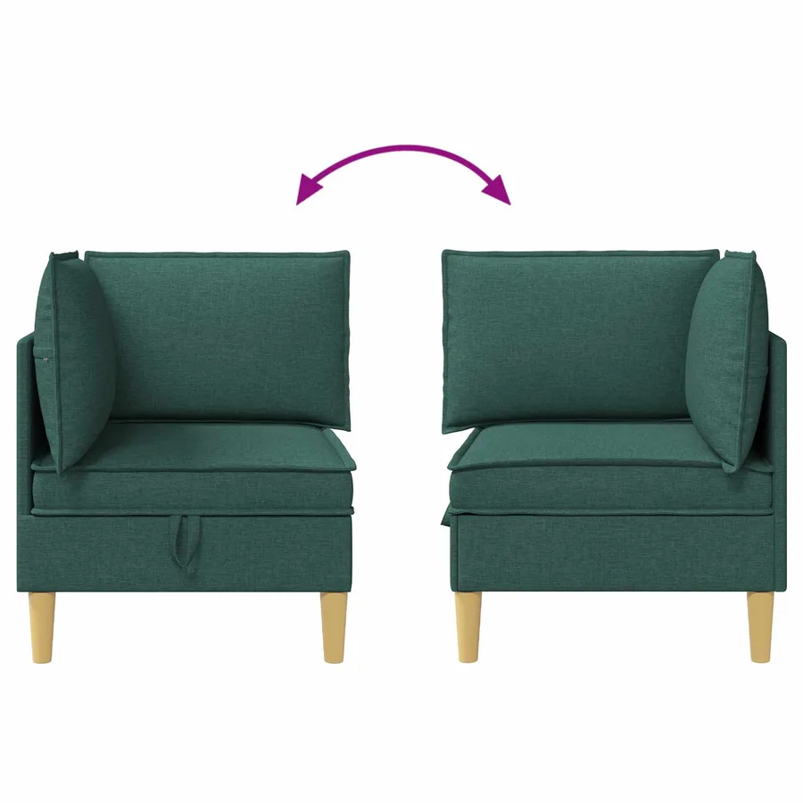Sofa avec rangement Tissu - 8