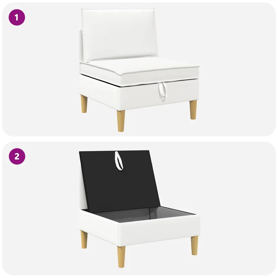Sofa avec rangement Tissu - 9