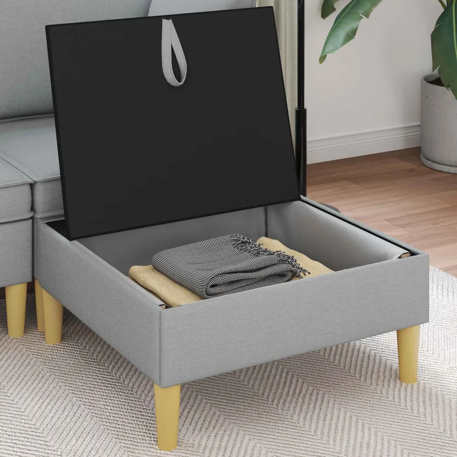 Sofa avec rangement Tissu - 3