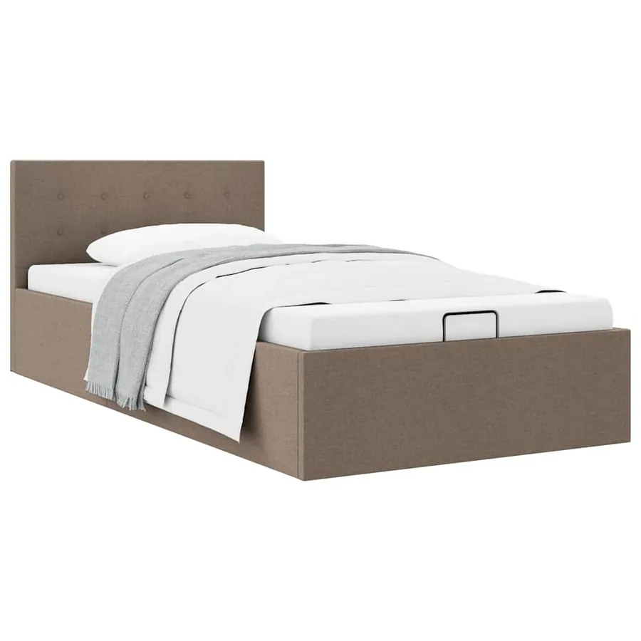 Cadre de lit à rangement hydraulique sans matelas 90x200 cm - 2