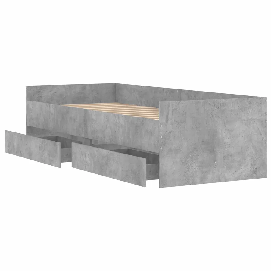 Cadre de lit avec rangement Sonoma gris 80 x 200 cm - 4